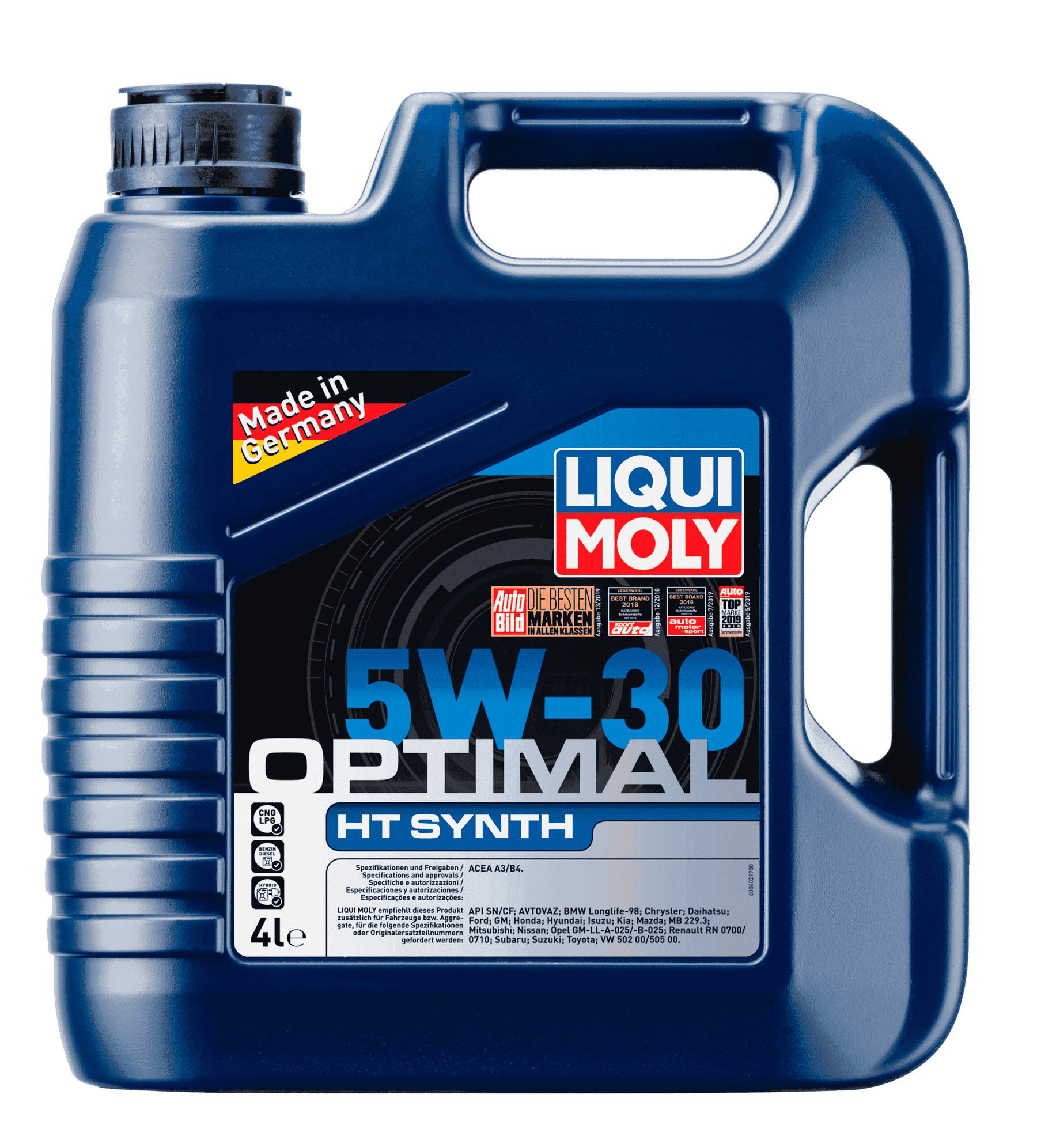 Моторное масло Liqui Moly Optimal HT Synth 5W-30, 4л